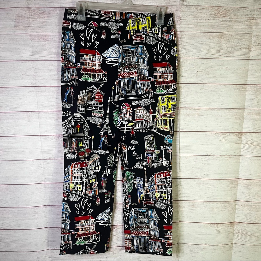 Joseph Ribkoff Scenery Print Millennium Pull-On Pants Size‎ 8